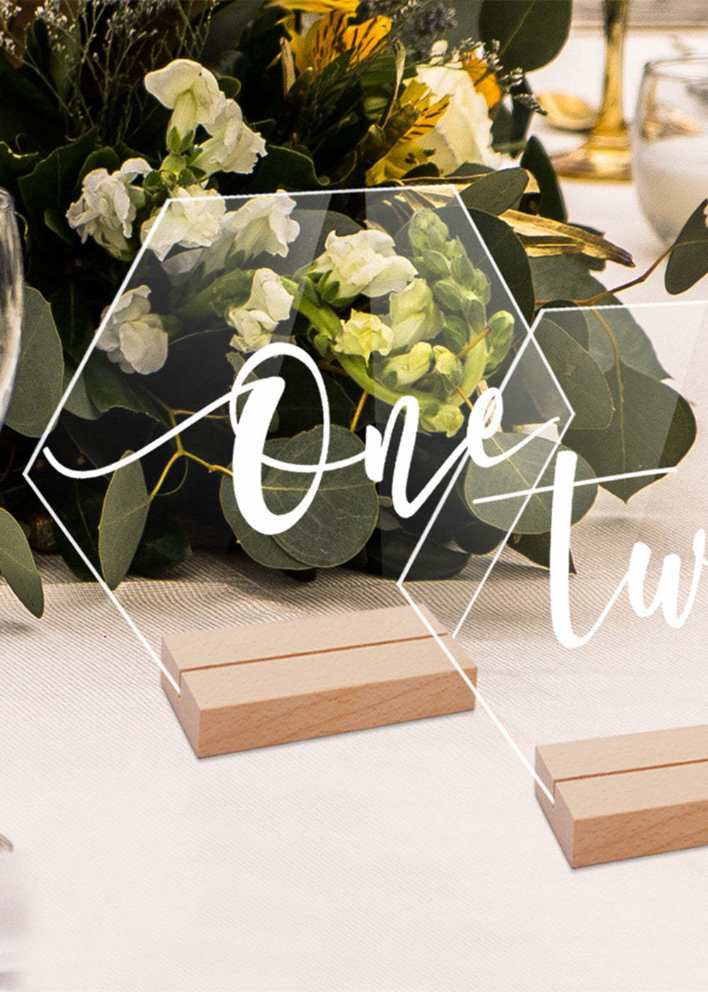 20 PCS Acrylic Table Number Board