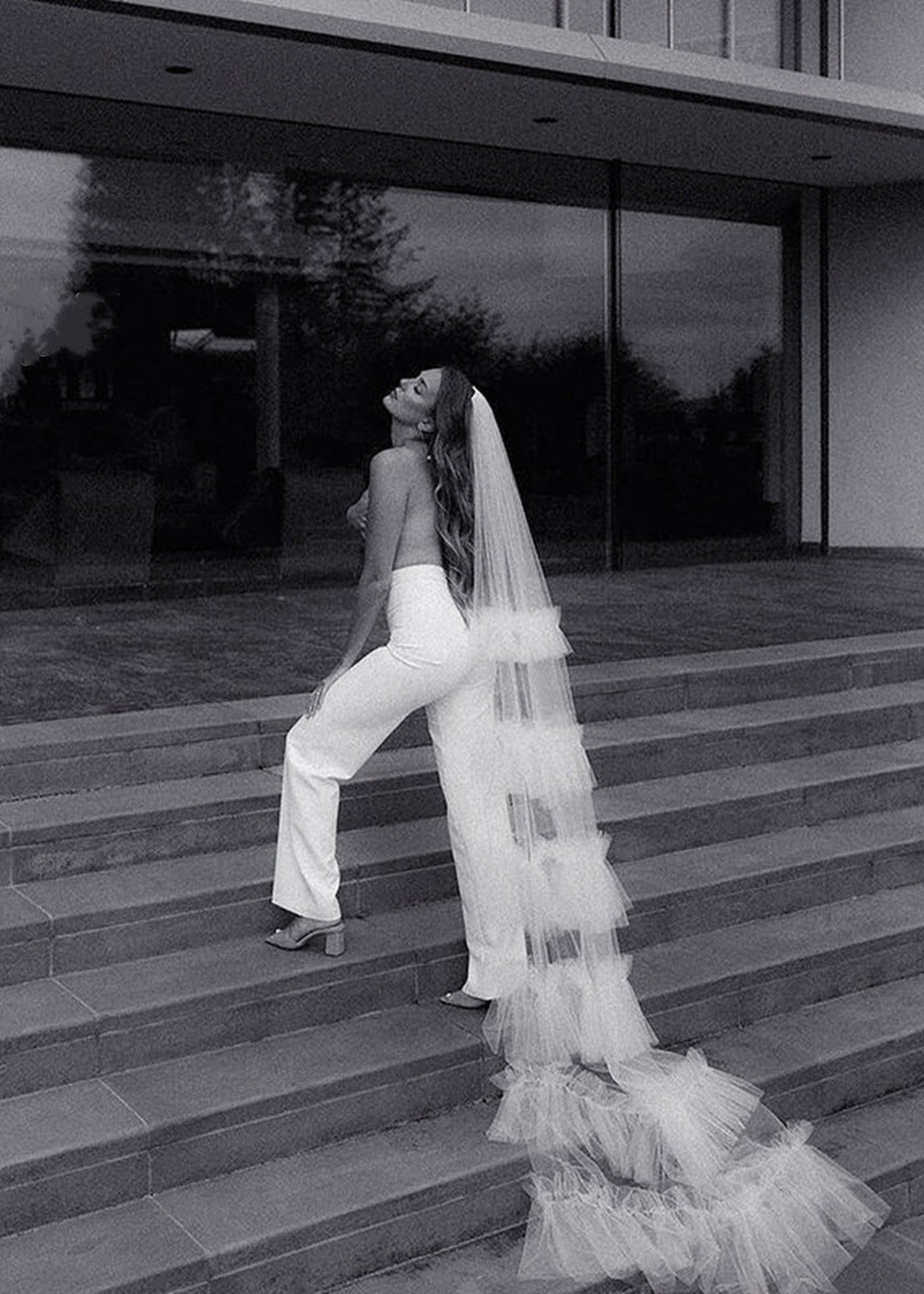 Classic Tulle Cathedral Length Wedding Veils