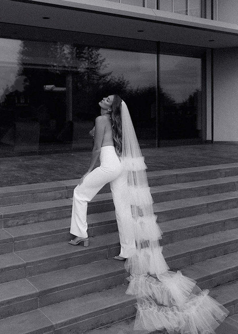 Classic Tulle Cathedral Length Wedding Veils