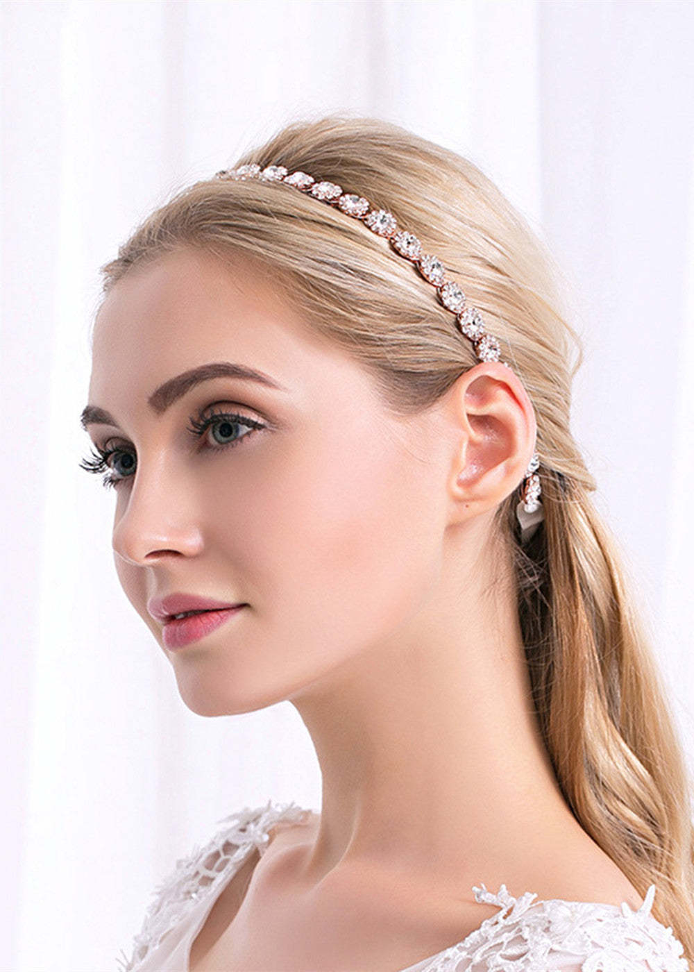 Alloy Ladies Headbands With Crystal