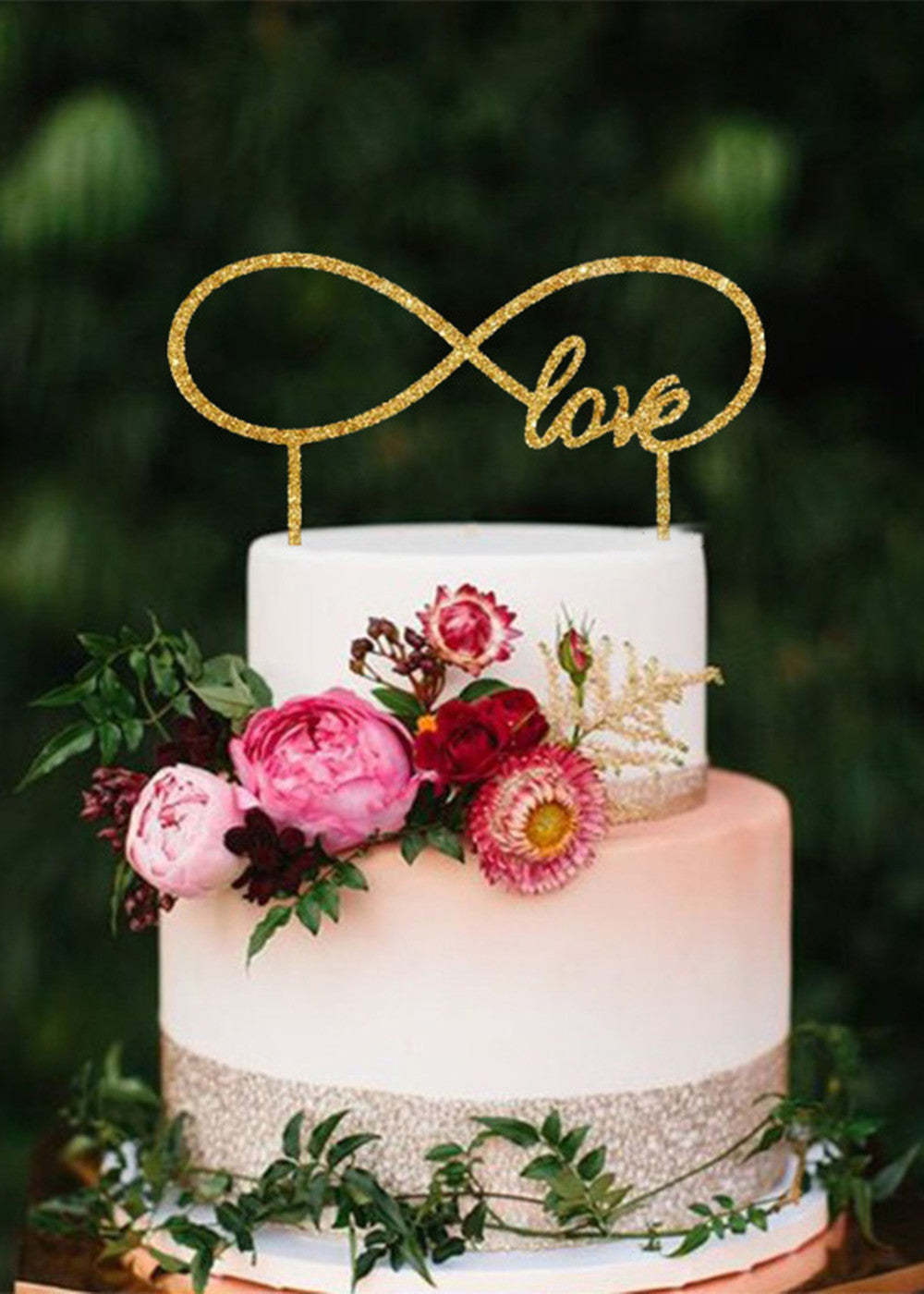 10 PCS Simple Wedding Cake Topper