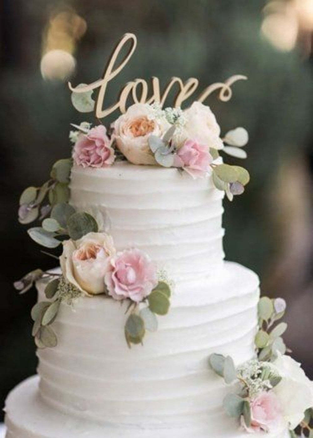 10 PCS "love" Cake Topper Wedding Decoration