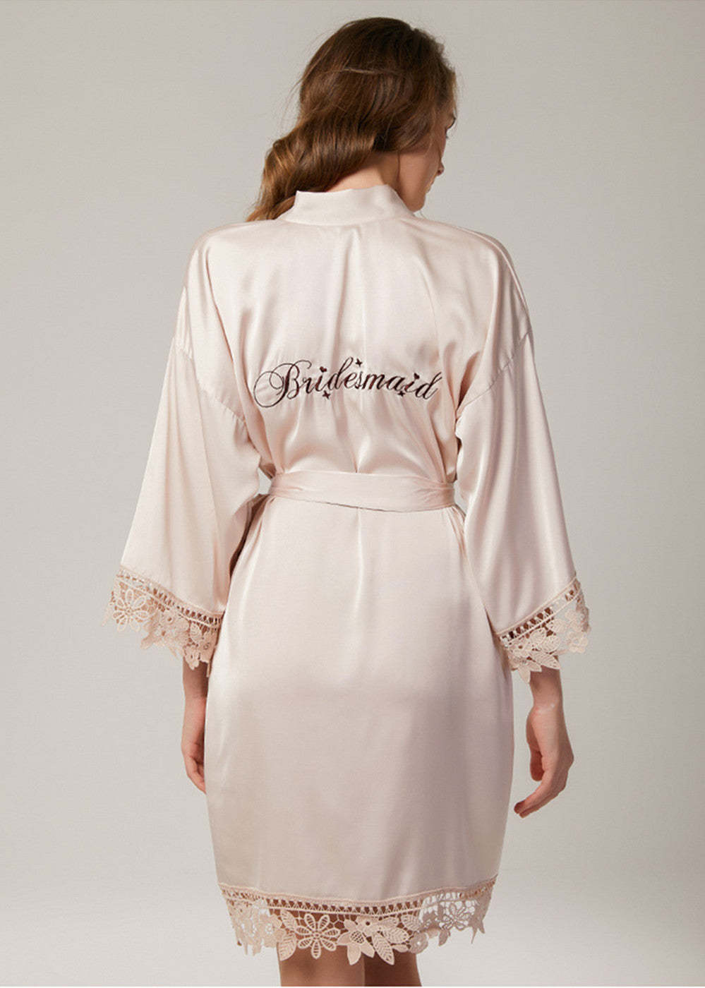 Satin Matching Bridal and Bridesmaid Robes