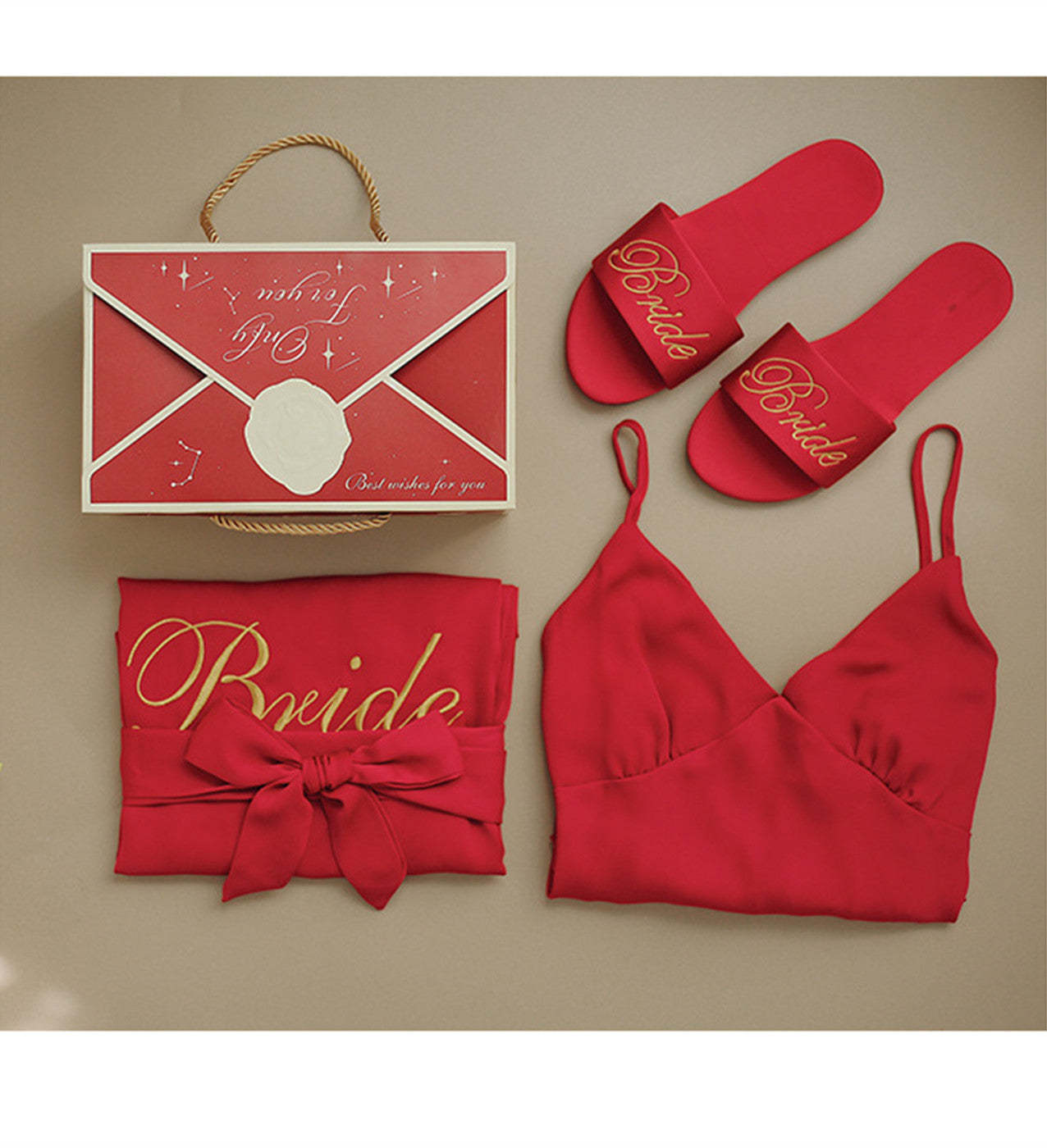 Wedding Satin Bride and Bridemaid Robes Set