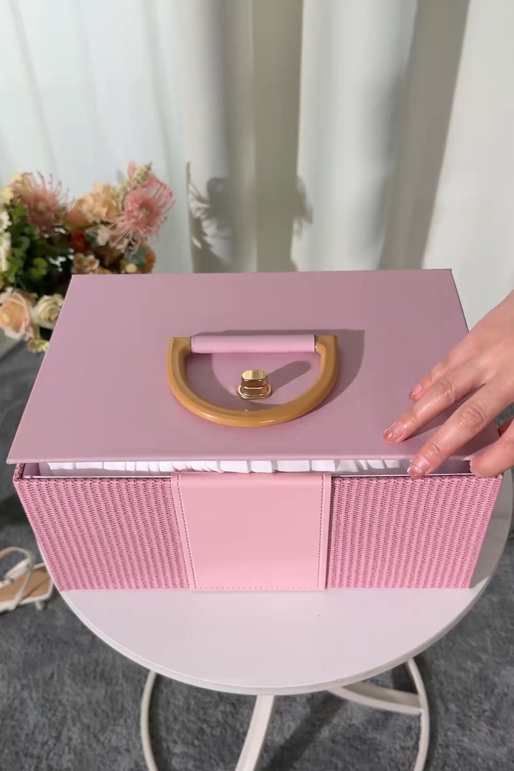 Sky Blue One Shoulder Ruched Maxi Chiffon Dress with Slit