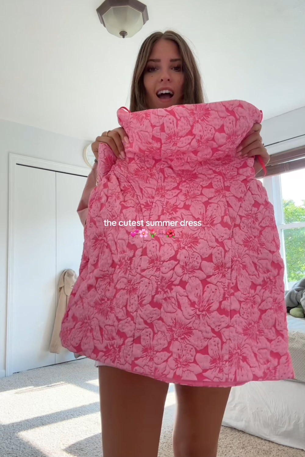 Fuchsia A Line Floral Strapless Short Homecoming Dress With Bow