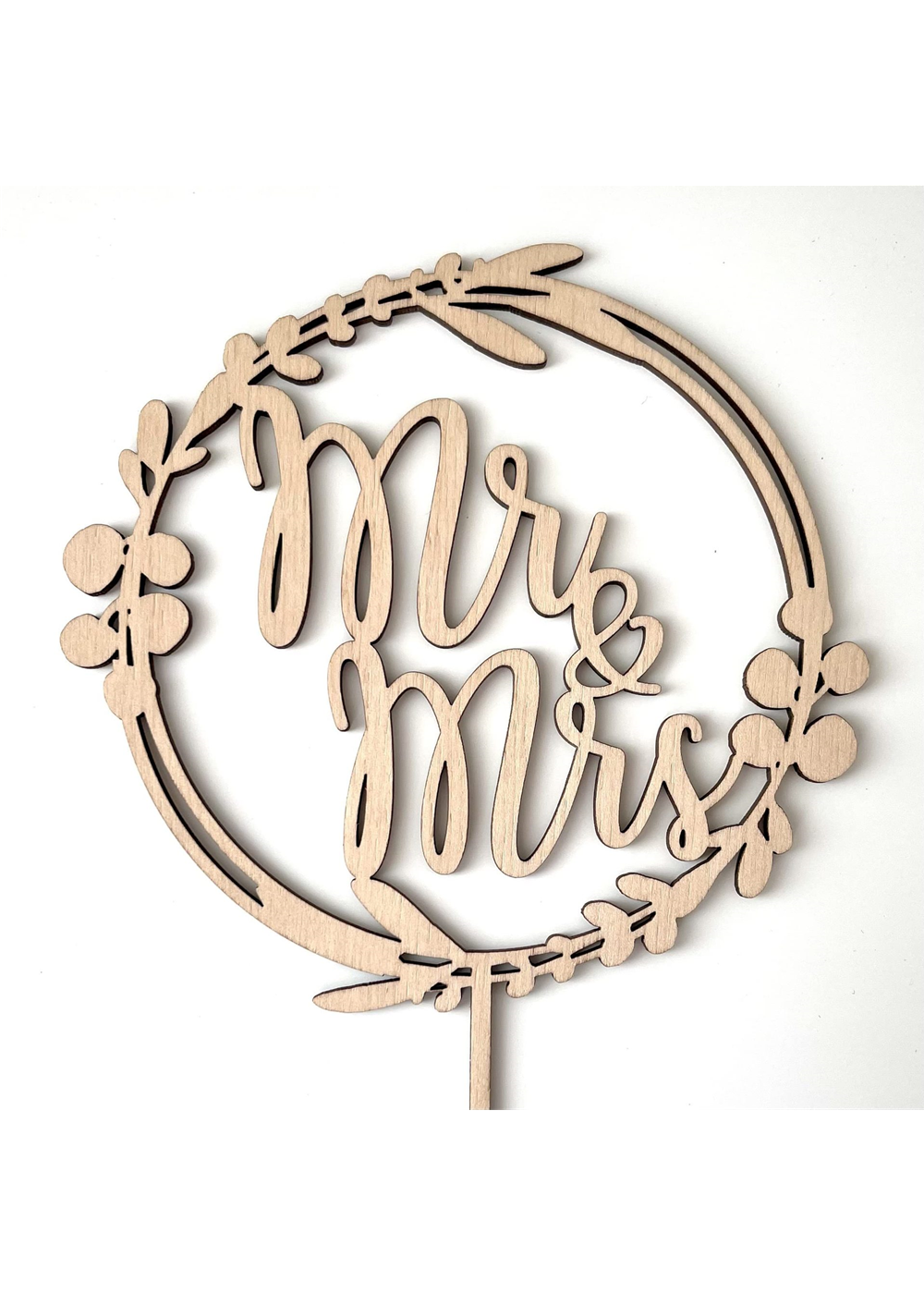 10 PCS Wooden Wedding Cake Toppers