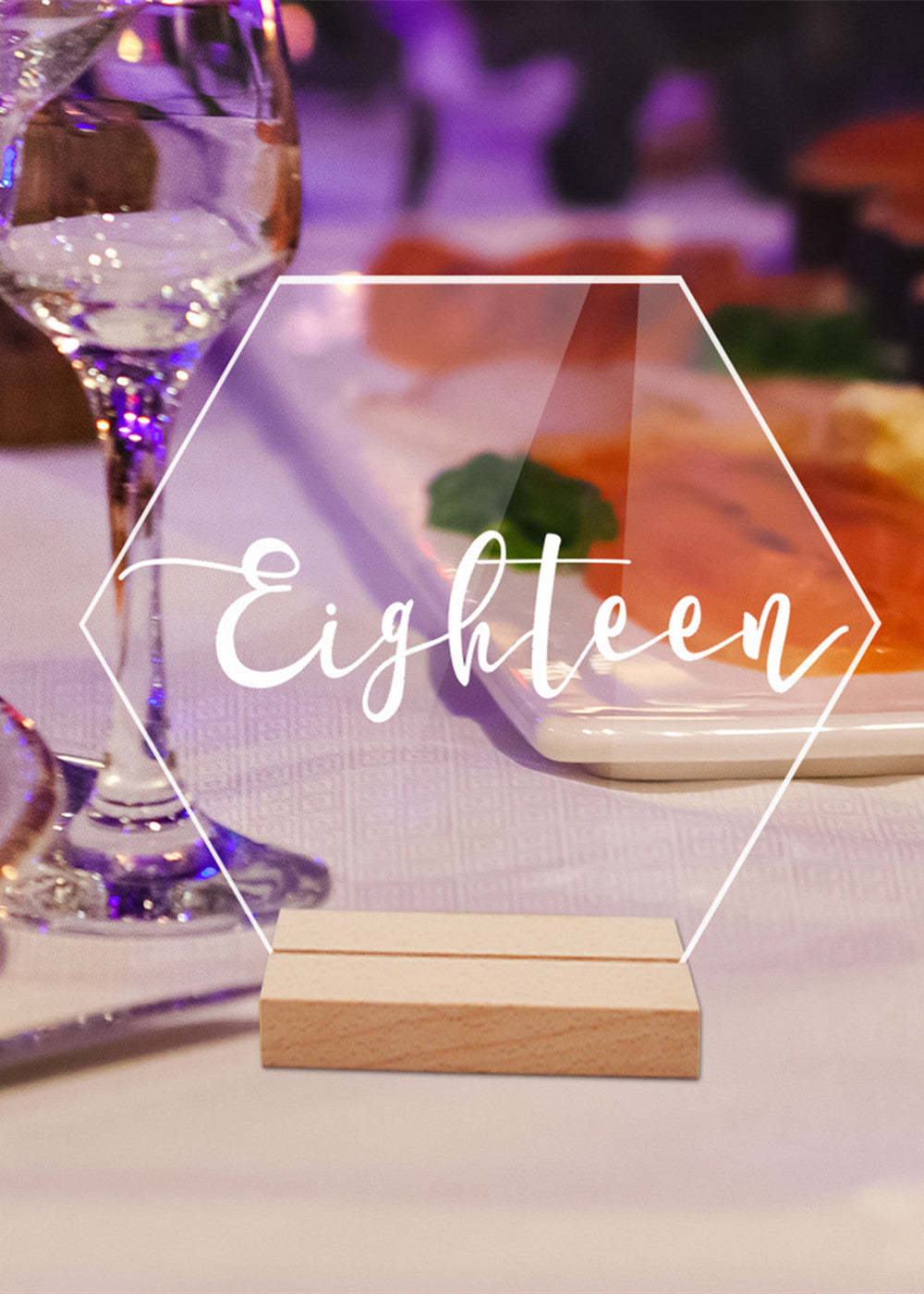 20 PCS Acrylic Table Number Board