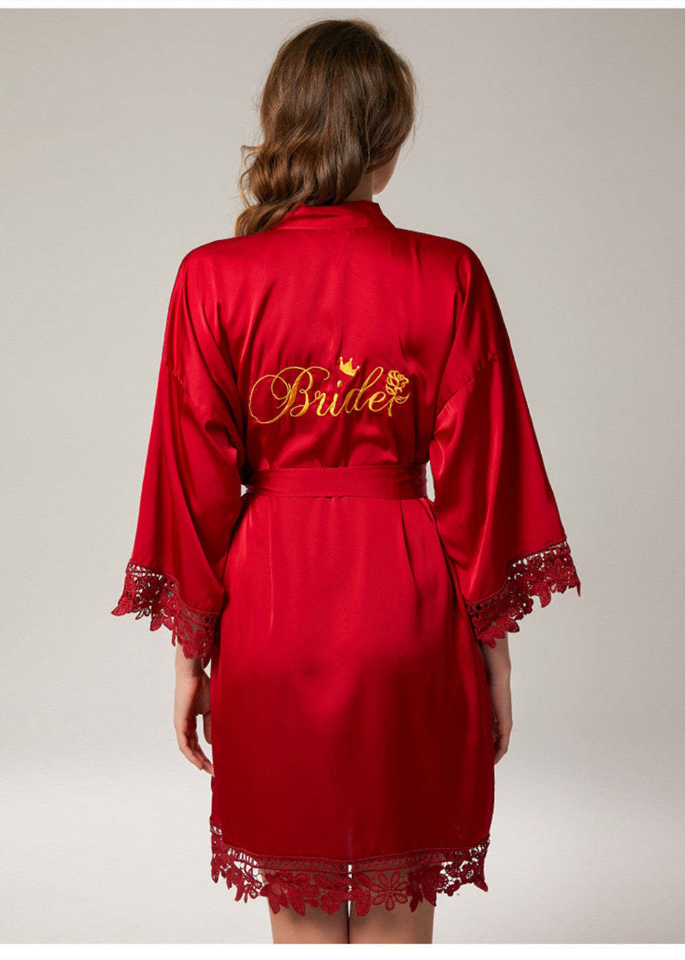 Satin Matching Bridal and Bridesmaid Robes