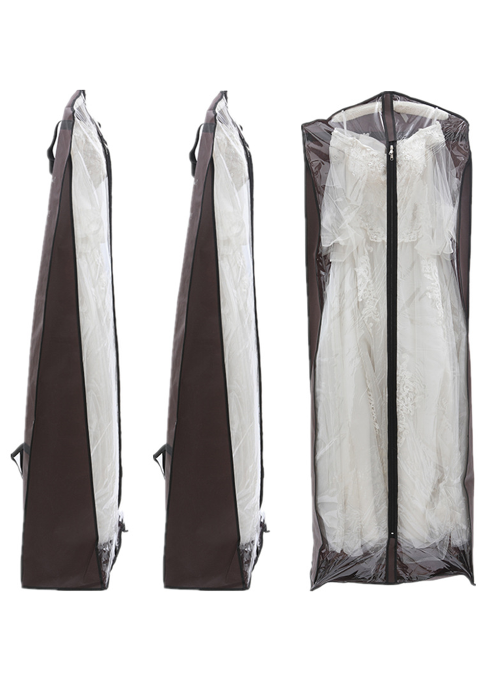 Transparent Front Wedding Dress Garment Bag