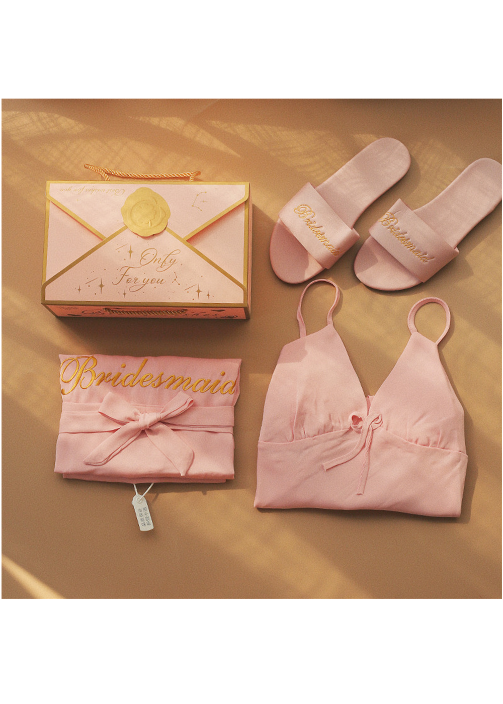 Wedding Satin Bride and Bridemaid Robes Set