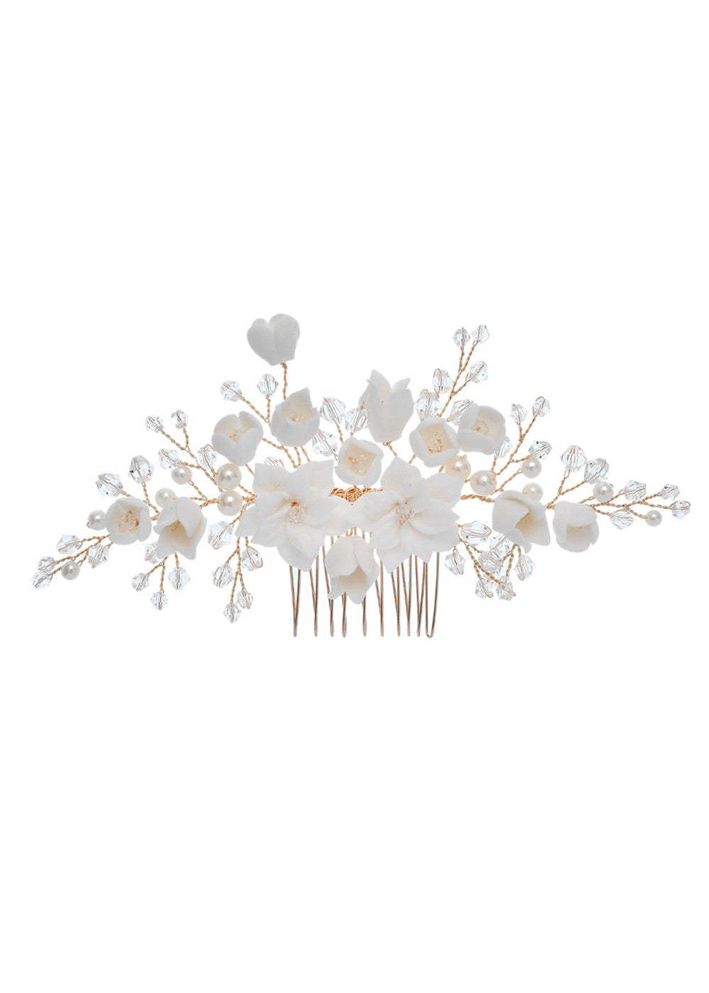 Set of 3 Mini White Flower Hair Pin