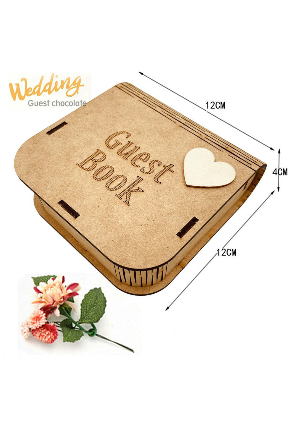Hearts Wedding Guest Book Alternative