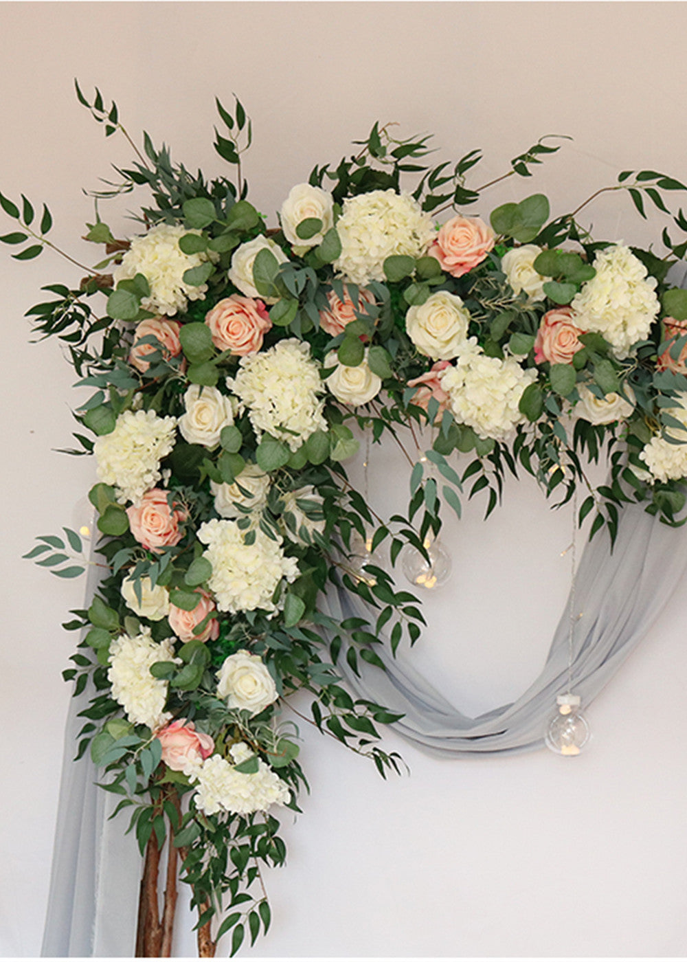 Pink Wedding Arch Floral Decoration