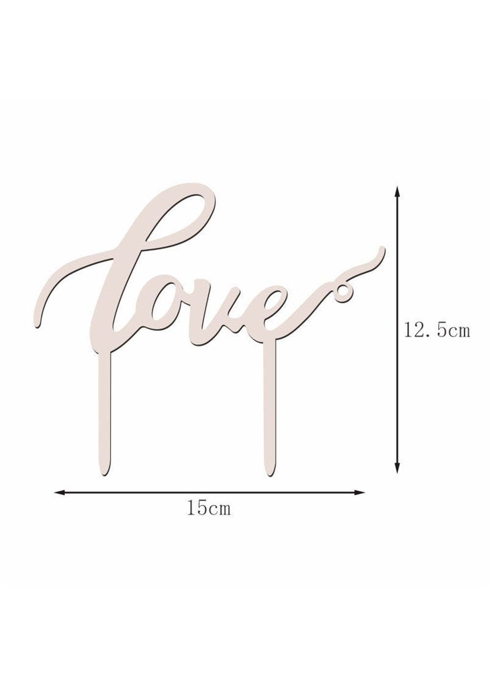 10 PCS "love" Cake Topper Wedding Decoration