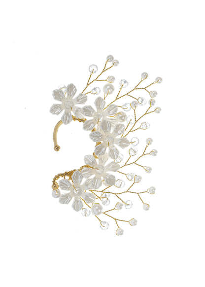 Flower and Pearl Fairy Ear Cuffs  (left ear only)