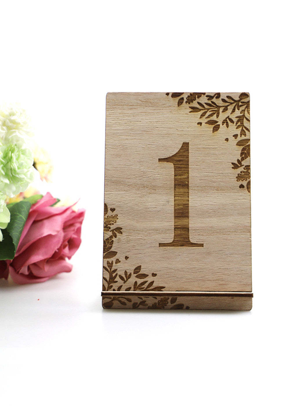 10 Pcs Wedding Wooden Table Numbers