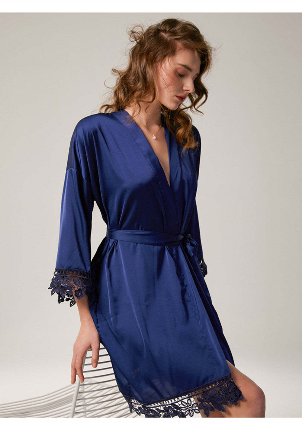 Satin Matching Bridal and Bridesmaid Robes