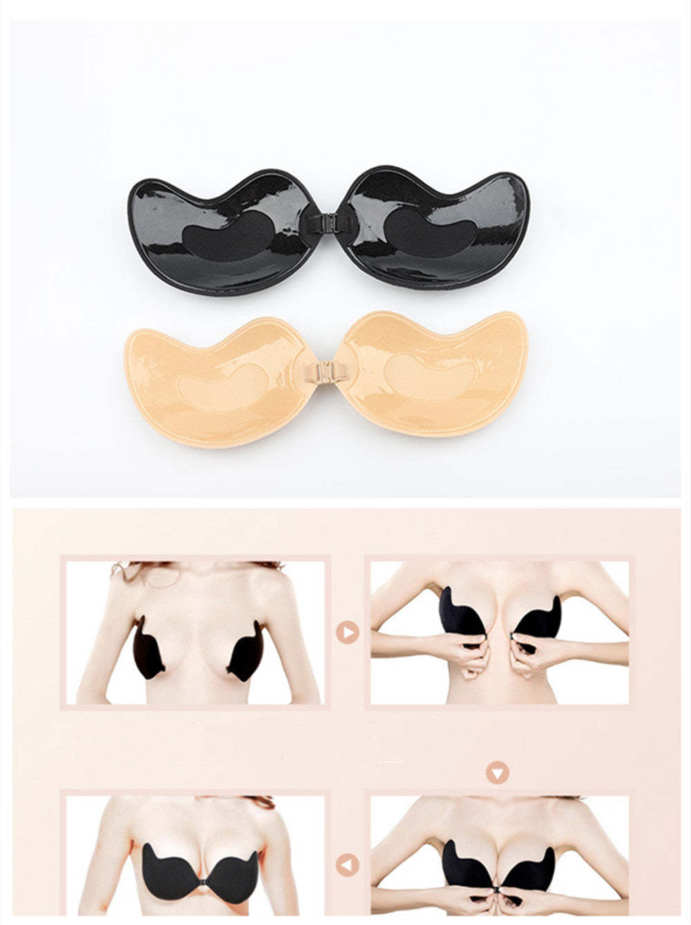 Adhesive Strapless Invisible Push up Silicone Bra