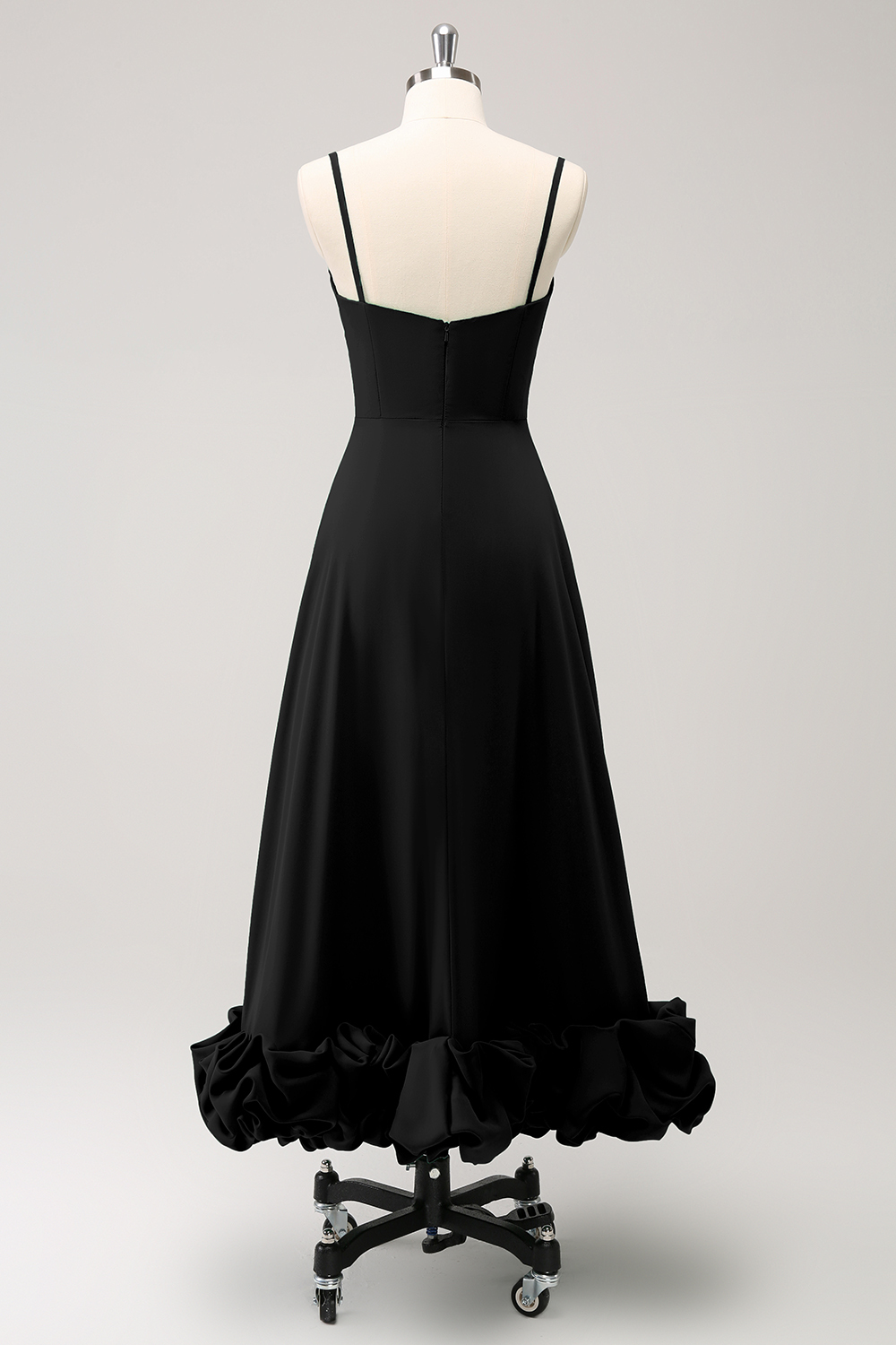 Elegant Green A Line Spaghetti Straps Bridesmaid Dress