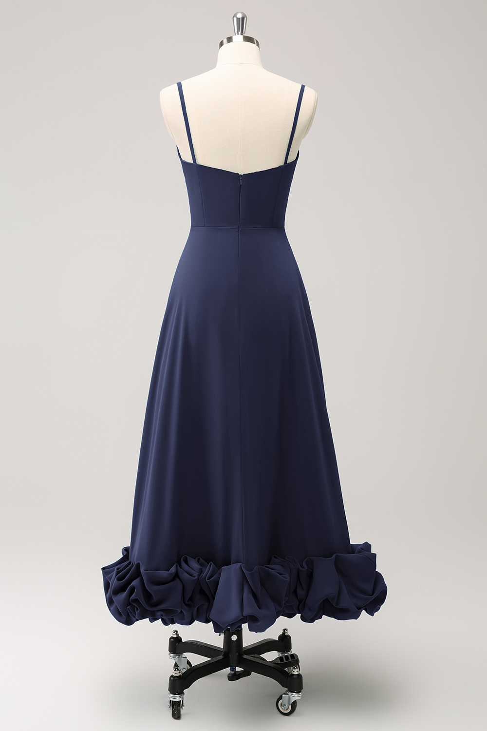 Elegant Green A Line Spaghetti Straps Bridesmaid Dress