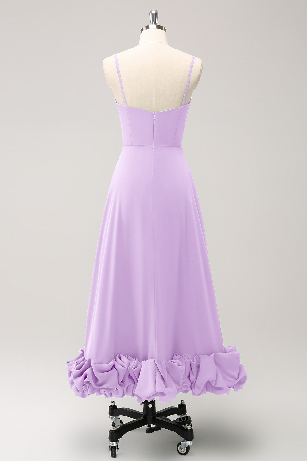 Elegant Green A Line Spaghetti Straps Bridesmaid Dress