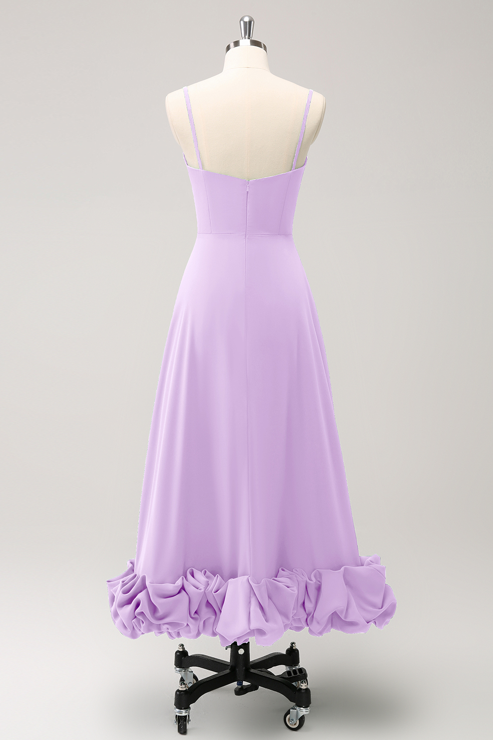 Elegant Green A Line Spaghetti Straps Bridesmaid Dress