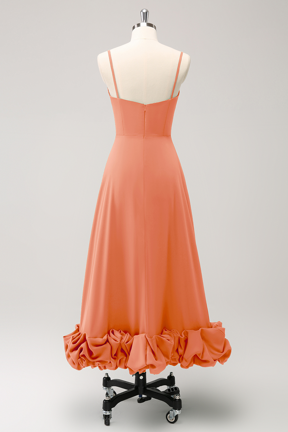 Elegant Green A Line Spaghetti Straps Bridesmaid Dress