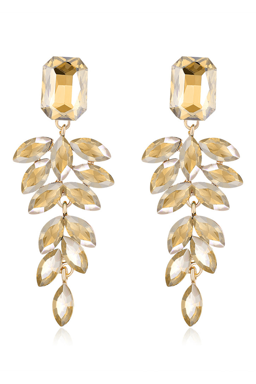 Stylish Dark Green Tassel Drop Earrings