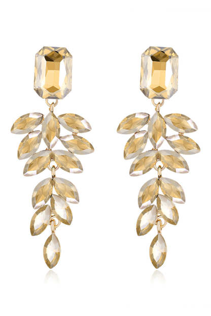 Stylish Dark Green Tassel Drop Earrings