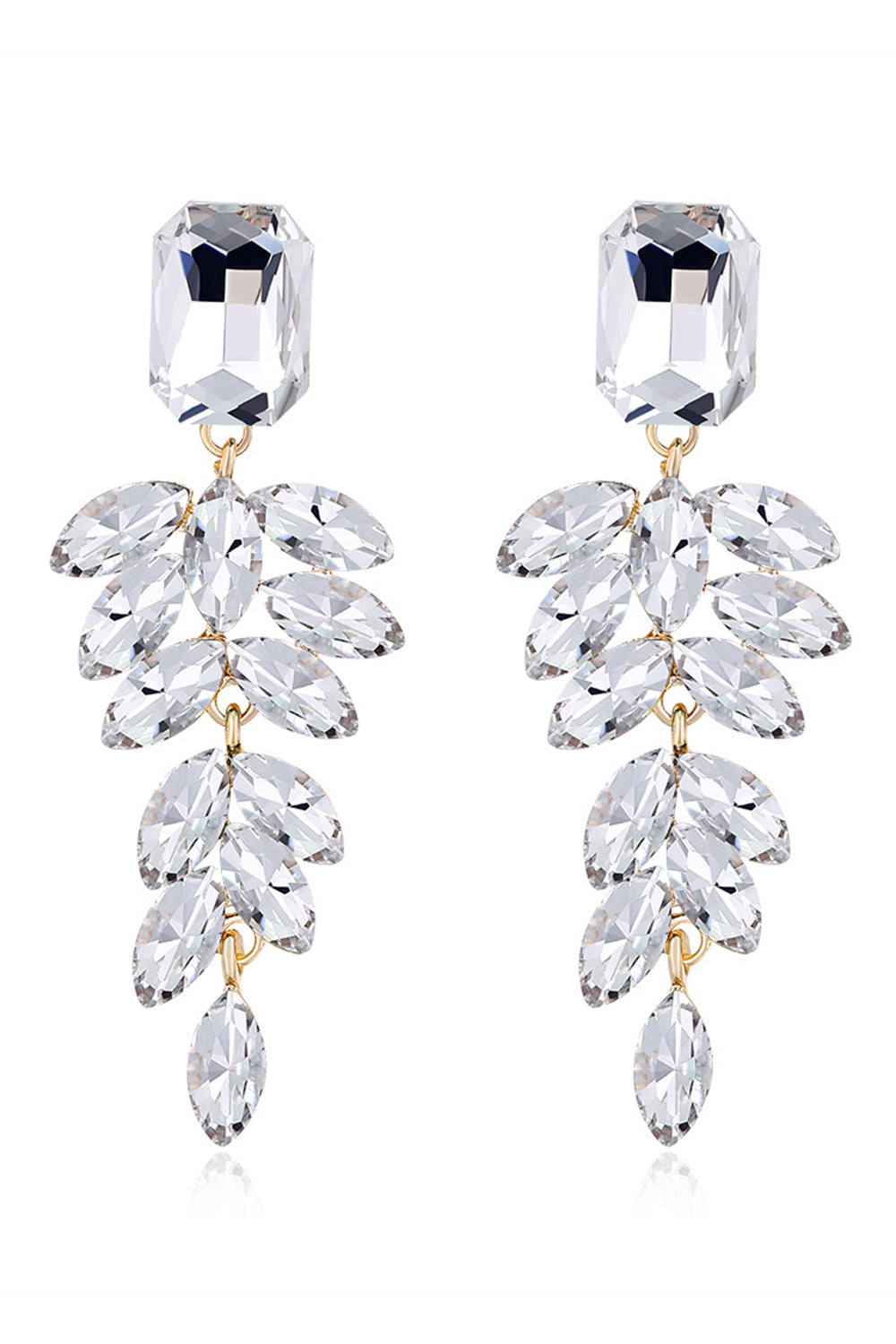 Stylish Dark Green Tassel Drop Earrings