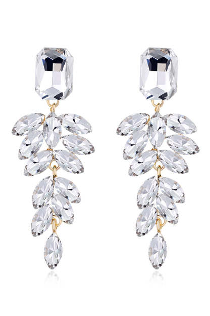 Stylish Dark Green Tassel Drop Earrings