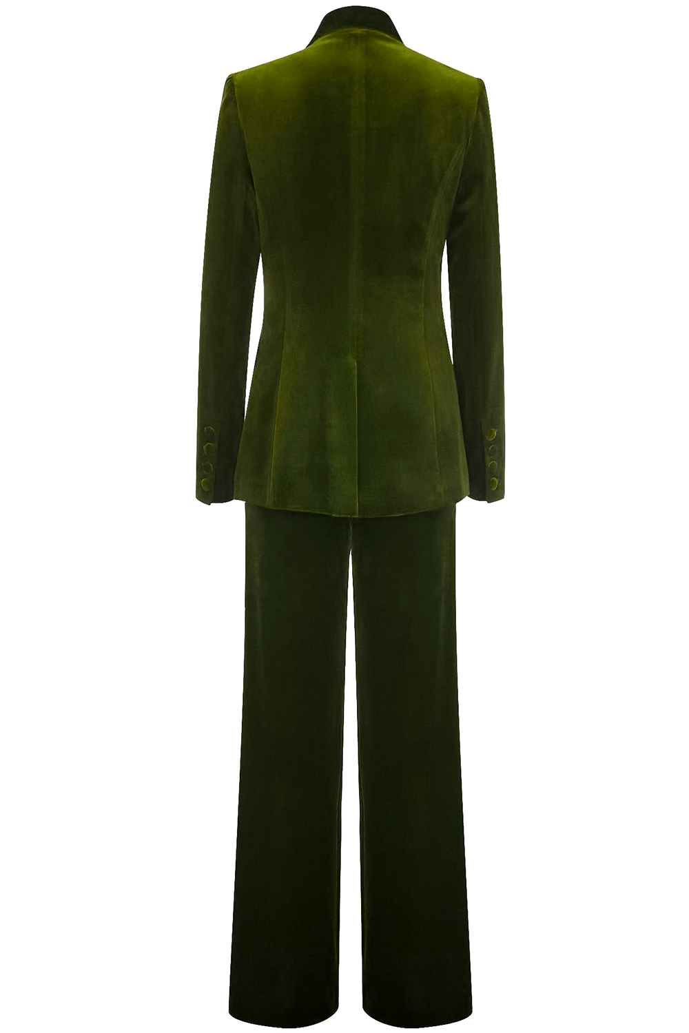 Royal Blue Velvet Single Button Women's Suits