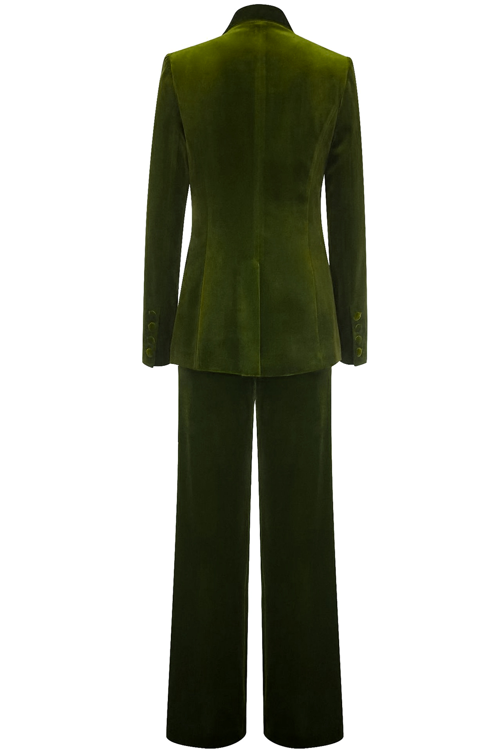 Royal Blue Velvet Single Button Women's Suits