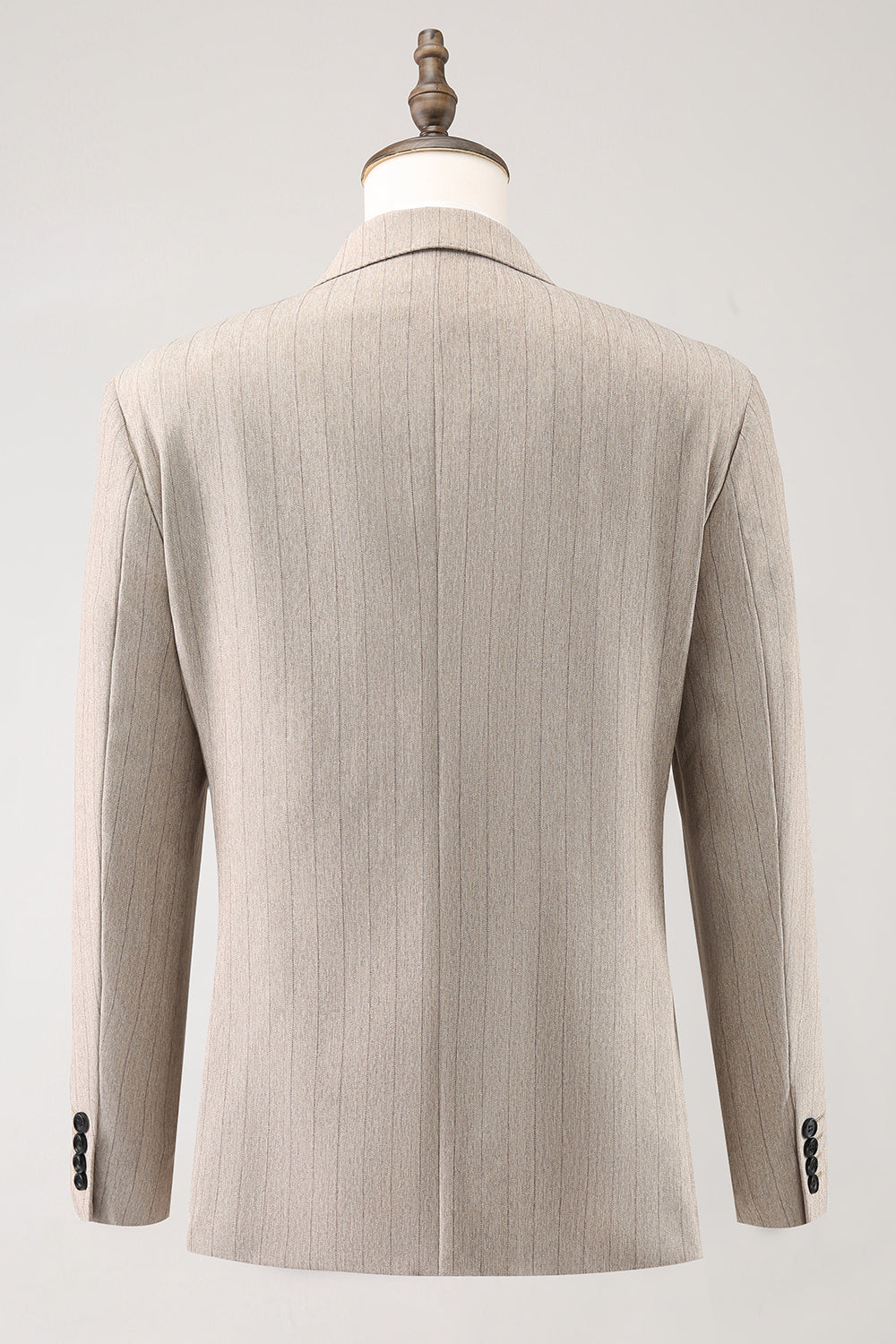 Ivory Peak Lapel Pinstripe Single Breasted 3 Piece Men's Homecoming Suits