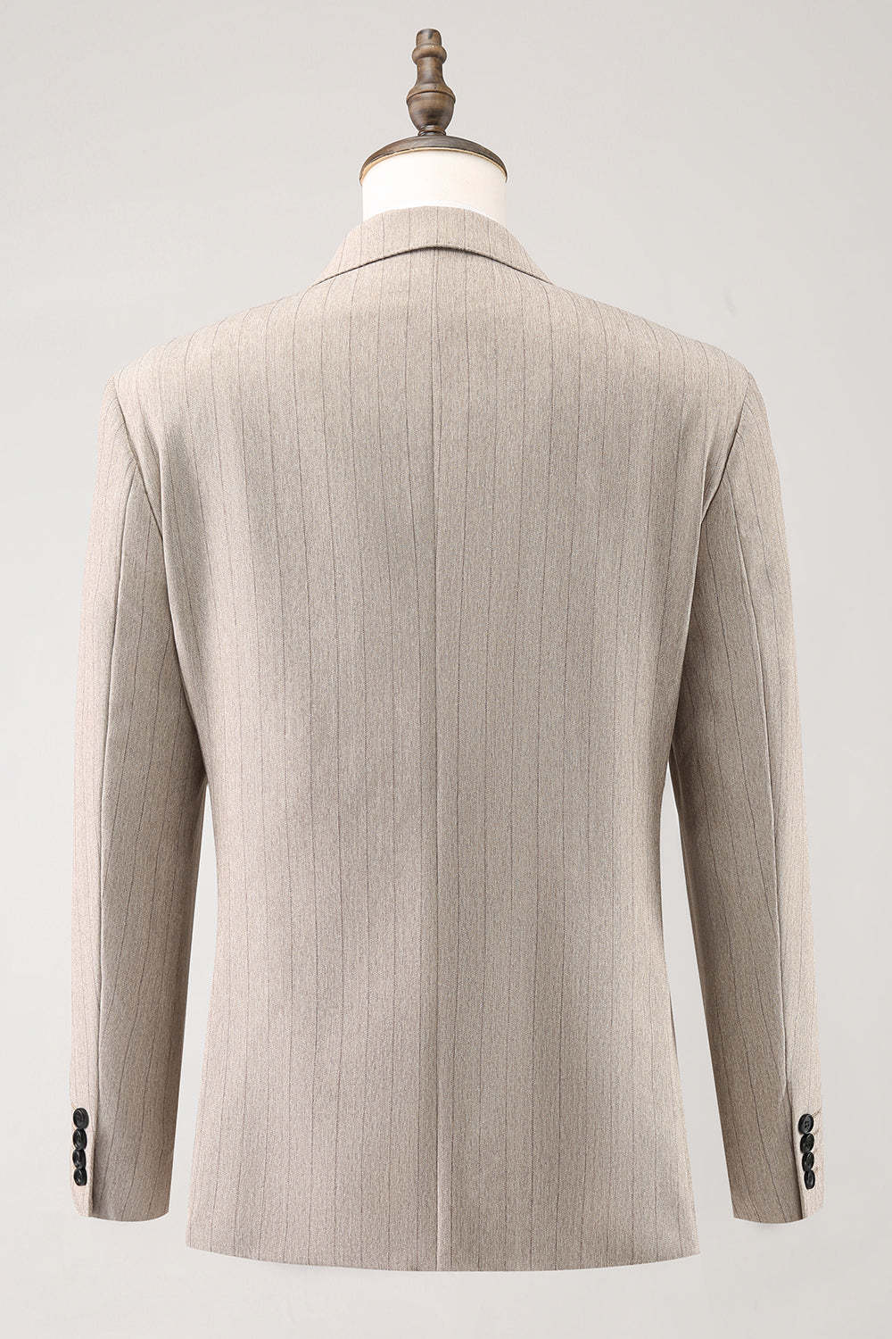 Ivory Peak Lapel Pinstripe Single Breasted 3 Piece Men's Homecoming Suits