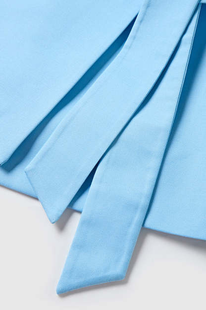 Blue 2 piece Women's Suits with Belt