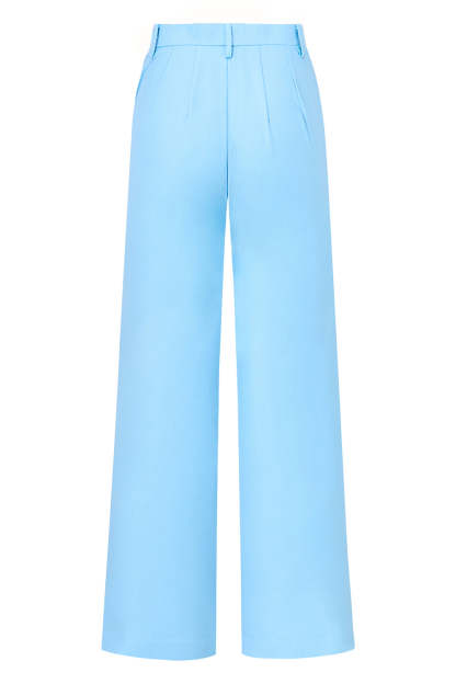 Blue 2 piece Women's Suits with Belt