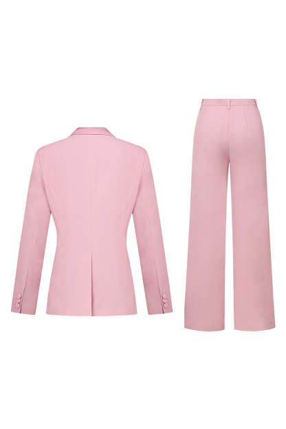 Blush Double Breasted 2 Piece Women's Formal Suits