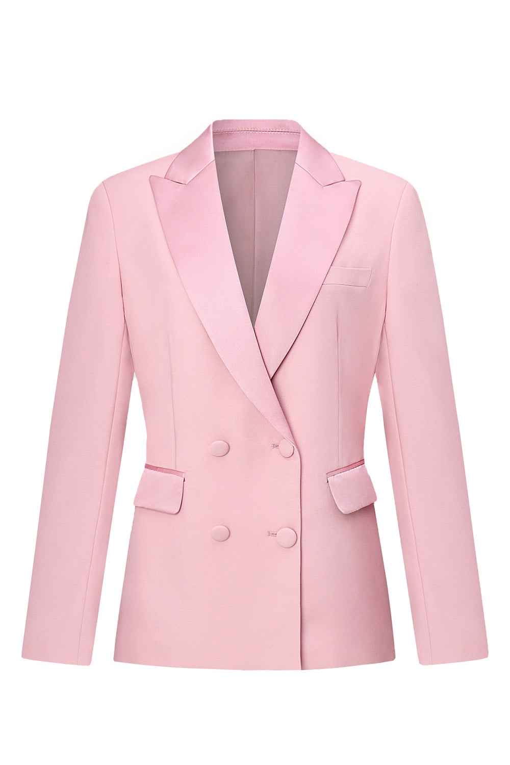 Blush Double Breasted 2 Piece Women's Formal Suits