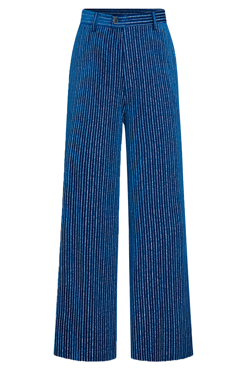 Ink Blue Notched Lapel Striped 2 Piece Women Prom Suits