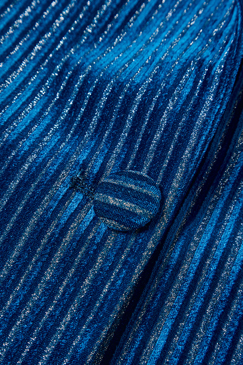 Ink Blue Notched Lapel Striped 2 Piece Women Prom Suits