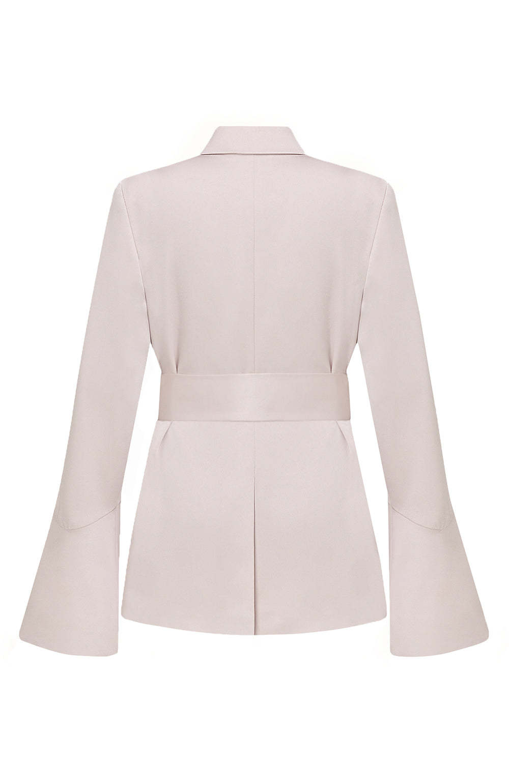 Champagne Flare Sleeves 2 Piece Women's Suits with Belt