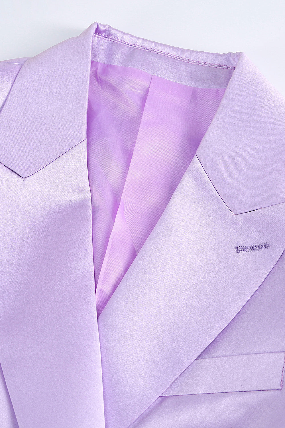 Purple Double Breasted Fitted 2 Piece Women's Suits
