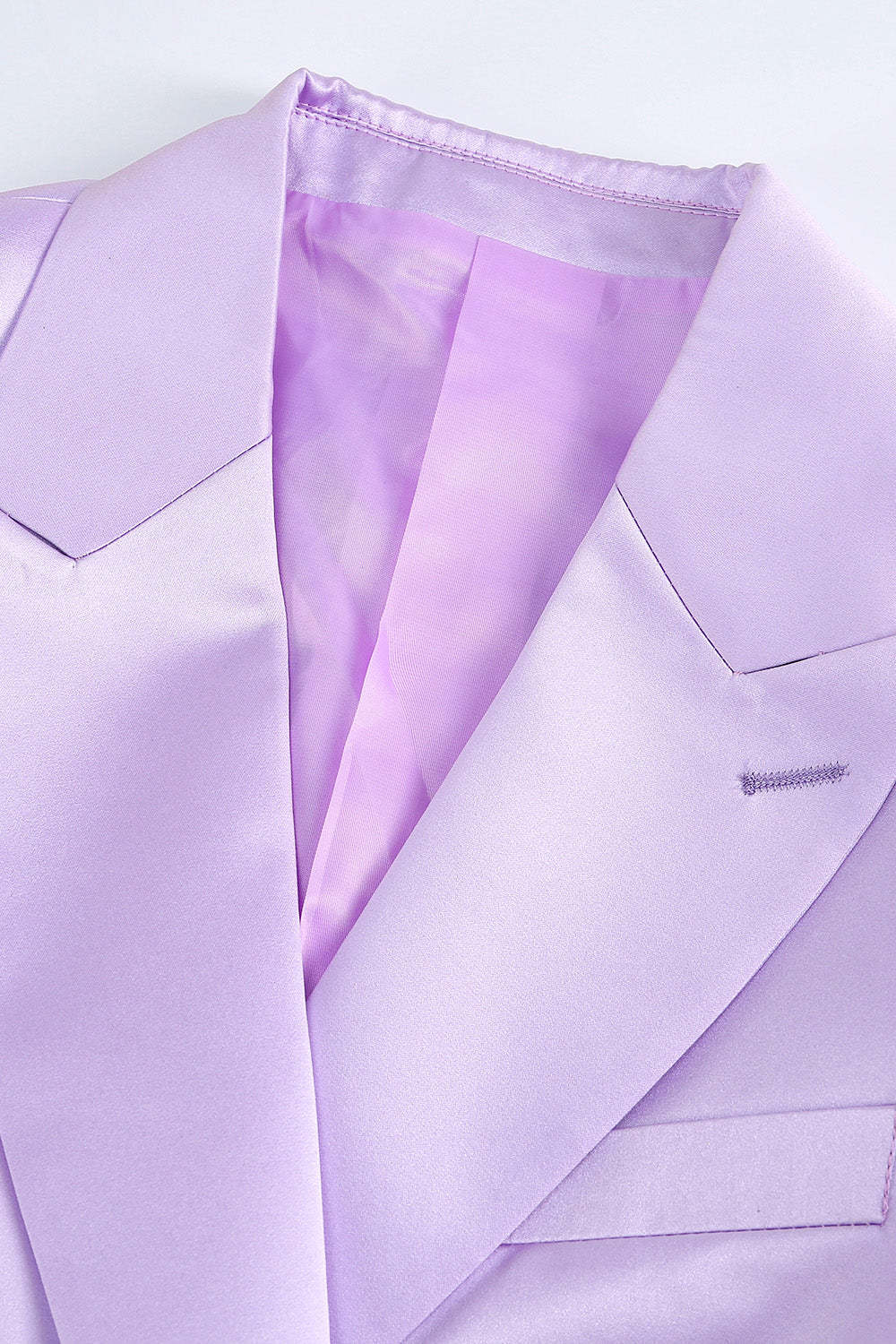 Purple Double Breasted Fitted 2 Piece Women's Suits