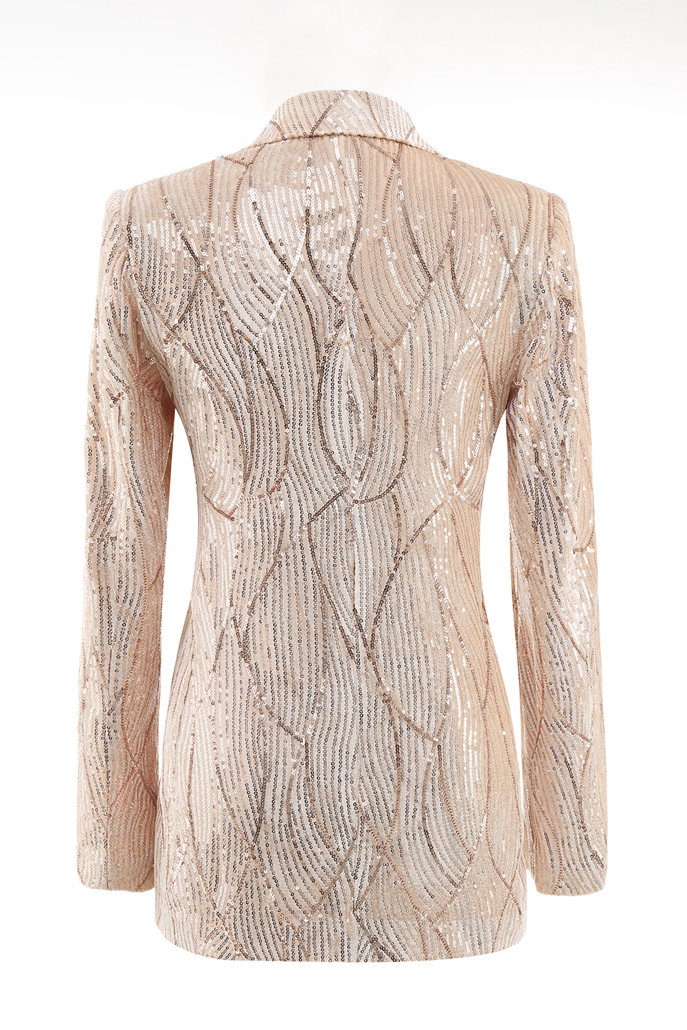 Sparkly Champagne 2 Piece Formal Women Suits