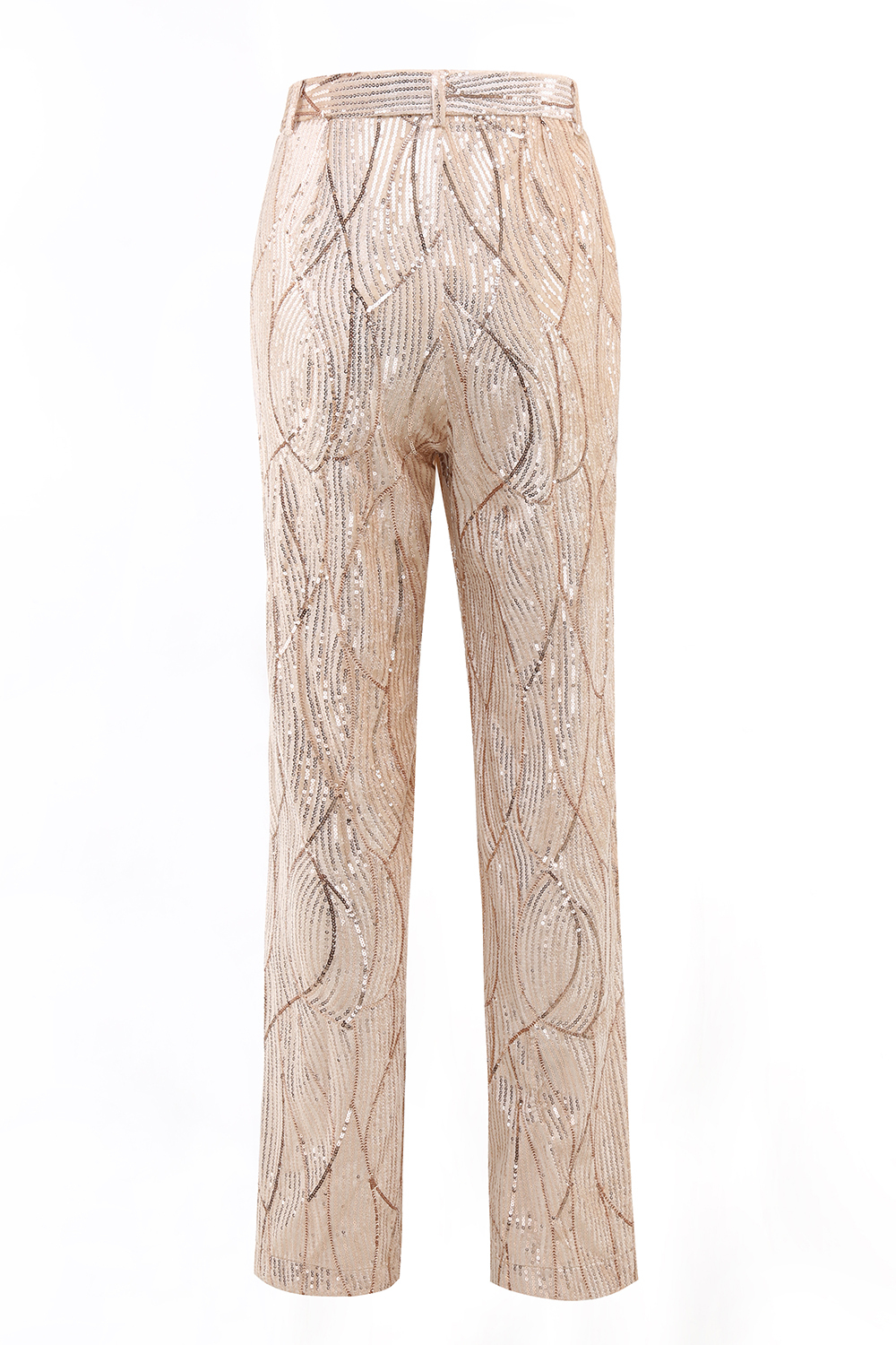 Sparkly Champagne 2 Piece Formal Women Suits