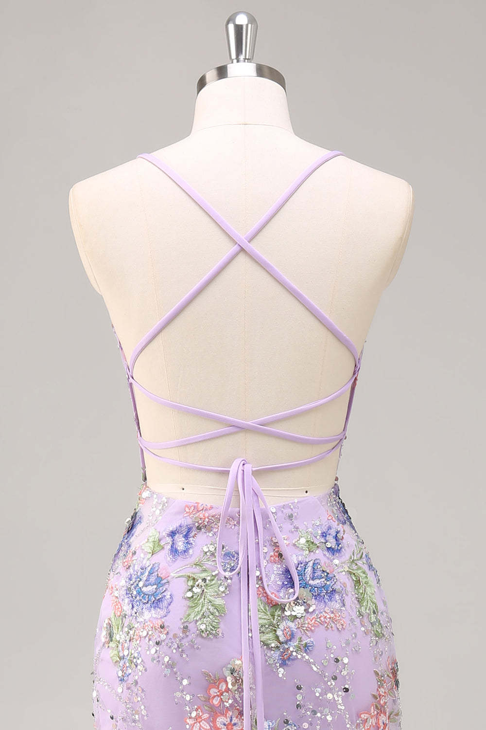 Sparkly Plus Size Pink Mermaid Floral Sequin Maxi Prom Dress