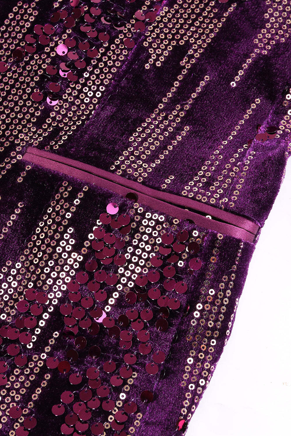 Sparkly Purple Single Button Women's Party Blazer