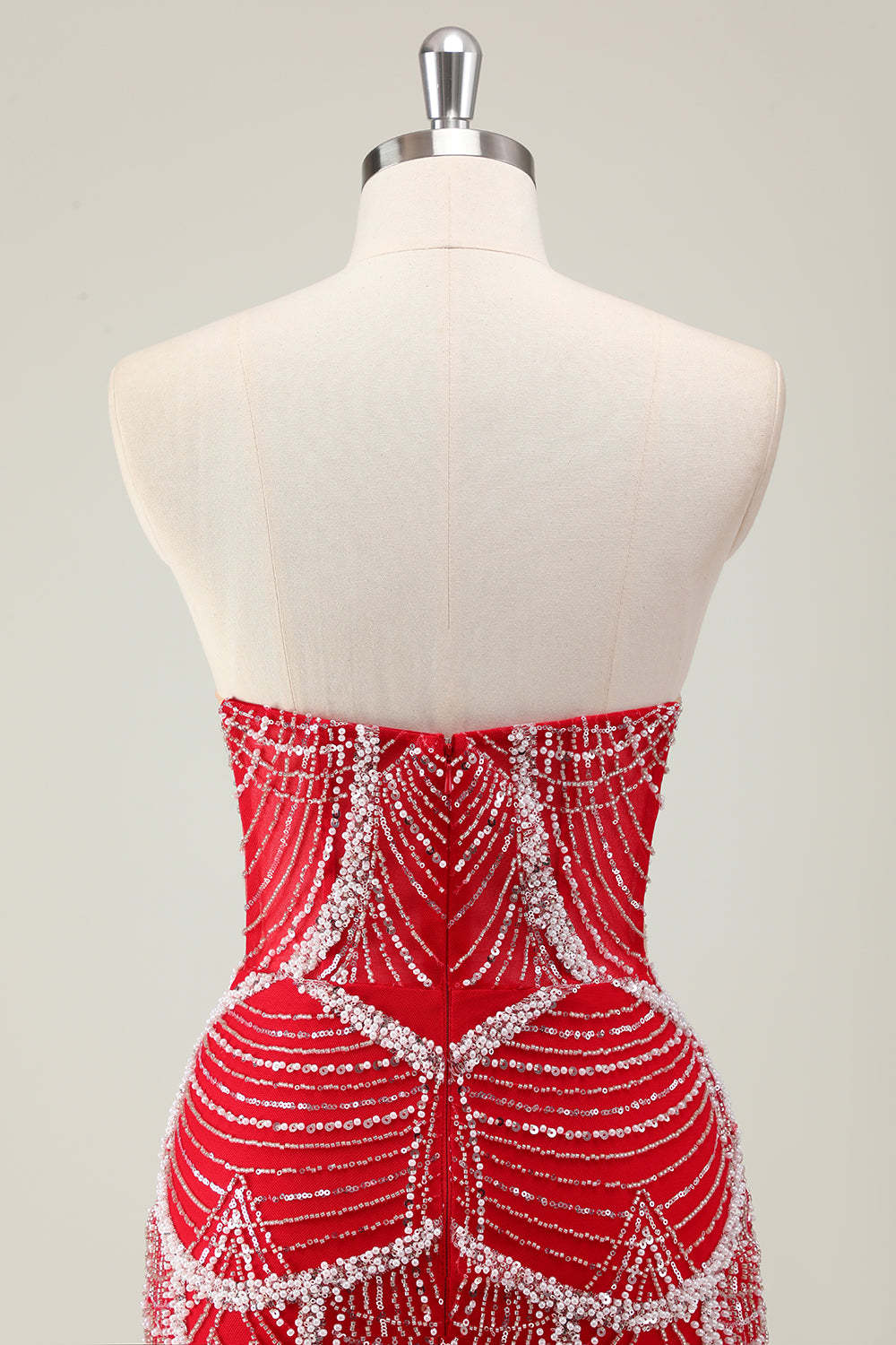 Luxury Black Strapless Beaded Mermaid Prom Dress